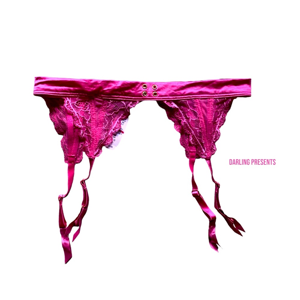 Victoria’s Secret Lace & Satin Garter Belt Women Color Pink Size XS/S